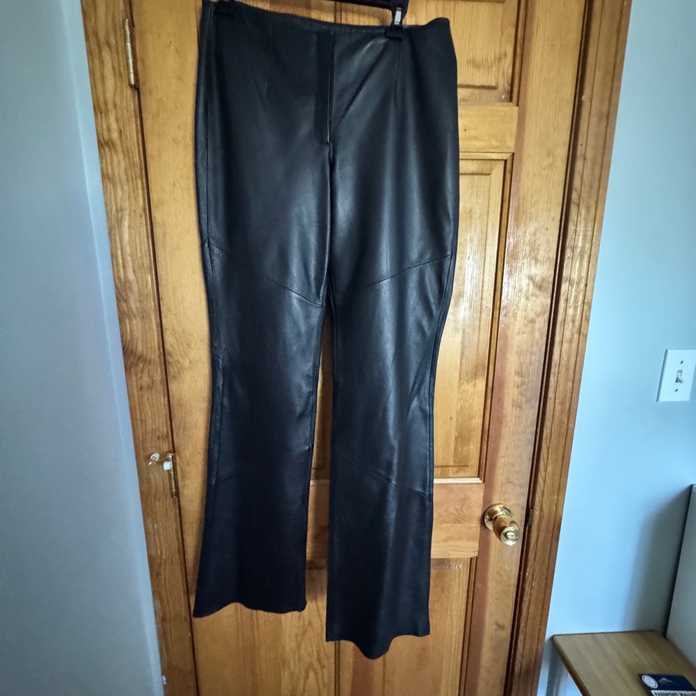 Wilson genuine leather bootcut pants size 10